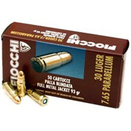 Munición Fiocchi 7.65 Para.  -  93 grains  -  Blindada