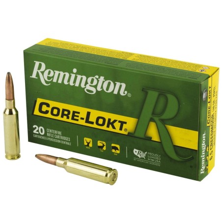 Munición metálica Remington Core - Lokt  -  6.5 Creedmoor  -  140 grains