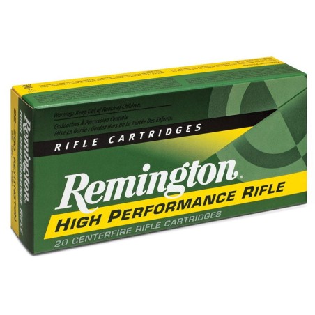 Munición metálica Remington High Performance Rifle  -  243 Win.  -  80 grains