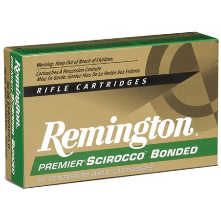 Munición metálica Remington Scirocco Bonded  -  30-06  -  150 grains