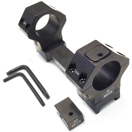 Montura APEL Táctica Black-line para Picatinny 20 MOA - 34mm. Altas BH23