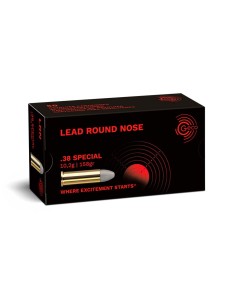 Munición metálica Geco Revólver .38 Special - WC - 148 grains