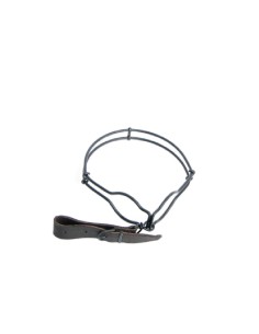 Portacazas acero inoxidable con correa de cuero