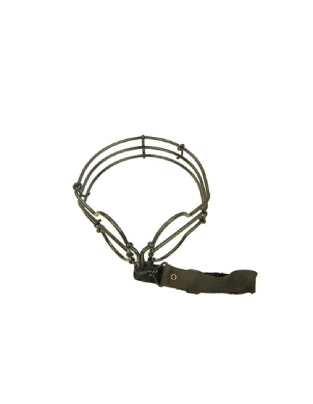 Portacazas Dobleen acero inoxidable con correa de cuero