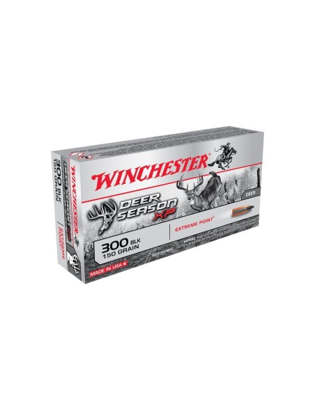 Munición metálica Winchester 300 AAC  -  Extreme Point  -  150 grains