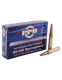 Munición PPU 30-06 Spr - 150 grains  -  SP