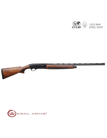 Escopeta Kral Azarax Madera Semi Automática Cal. 12