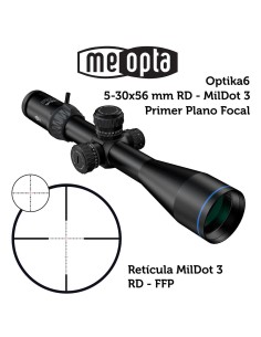 Meopta - Visor Meopro Optika6 - 5-30x56 FFP - RD Mildot 3