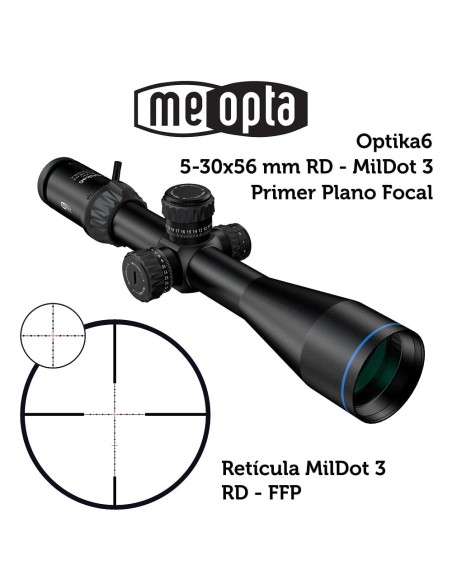 Meopta - Visor Meopro Optika6 - 5-30x56 FFP - RD Mildot 3