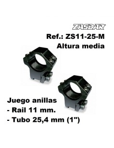 Monturas Zasdar Altura Media  �25 mm / rail 9 - 11 mm
