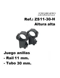 Monturas Zasdar Altura Alta  �30 mm  rail 9-11 mm