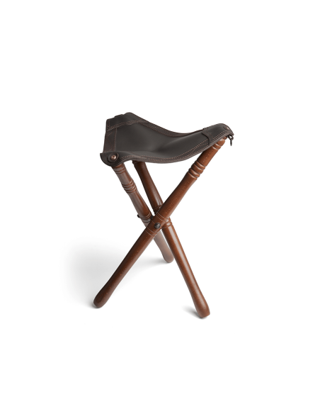 Banquillo Cuero Engrasado Burdeos