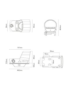 Visor Holográfico Minidot III 3 Moa con Montura Picatinny Delta Optical 2
