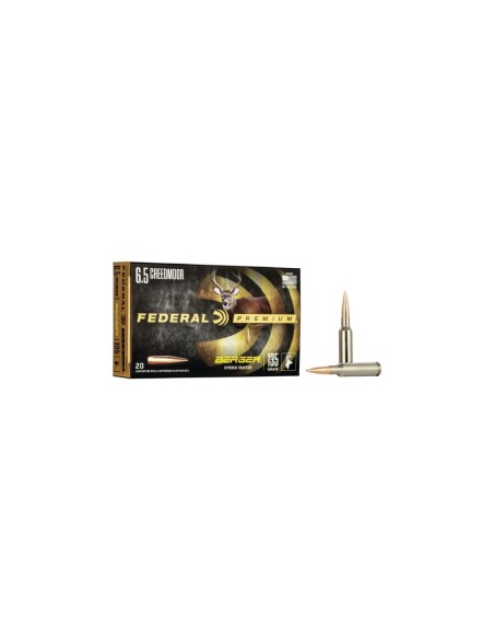 Munición metálica Federal Berger Hã­brid Hunter  -  6.5 Creedmoor  -  135 grains