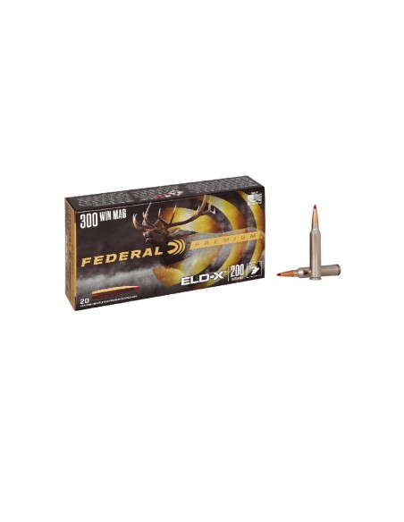 Munición metálica Federal Hornady ELD-X  -  300 Win. Mag.  -  200 grains