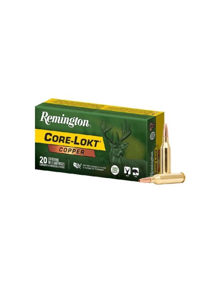 Munición metálica Remington Core - Lokt Copper Hp  -  243 Win.  -  85 grains