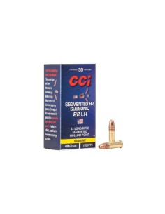 Munición CCI Segmented Subsonic Hp  -  .22 LR  -  40 grains  -  Shp