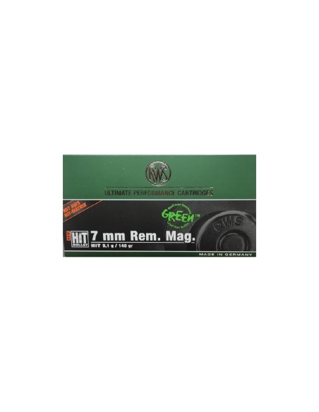 Munición Rws 7mm Rem Mag -  HIT -  140 grains