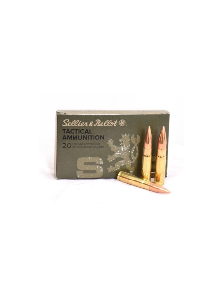 Munición metálica S&B 300 AAC  -  FMJ  -  124 grains