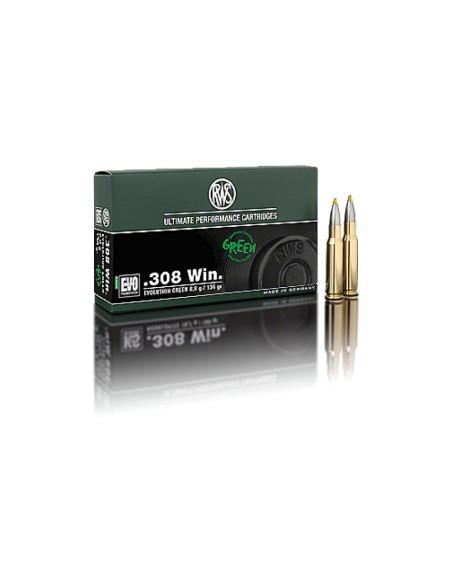 Munición Rws 308 Win -  Evo Green -  139 grains