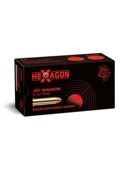 Munición metálica Geco Revólver .357 Mag. - HSP - 157 grains