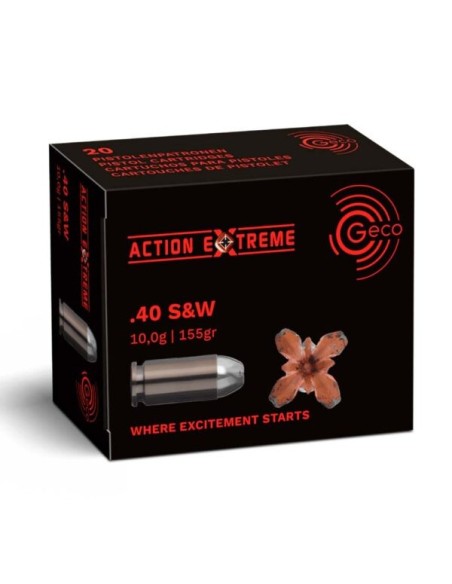 Munición metálica Geco Pistola .40 S&W - Cobre - 165 grains