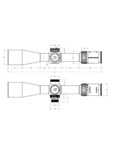 Visor Schmidt & Bender SB PM II Ultra Short 3-20x50