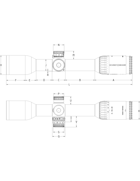 Visor Schmidt & Bender SB Meta 3-18X42