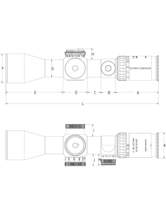 Visor Schmidt & Bender SB PM II Ultra Short 5-20x50 2