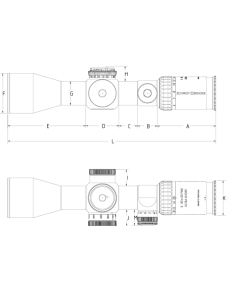 Visor Schmidt & Bender SB PM II Ultra Short 5-20x50