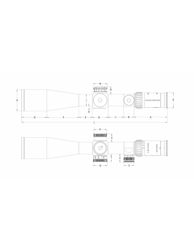 Visor Schmidt & Bender SB PMII LP 5-25X56