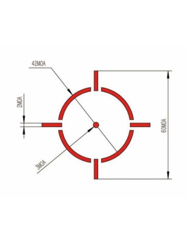 Visor HEIMDALL AR1X 1x23 2 MOA