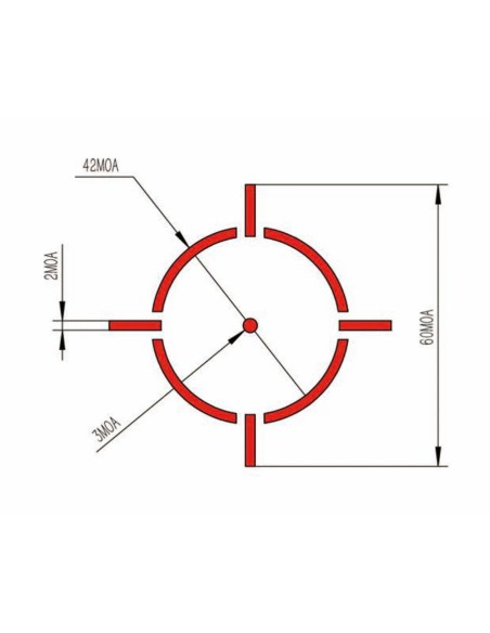 Visor HEIMDALL AR1X 1x23 2 MOA