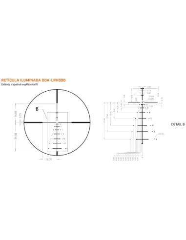 Visor BUSHNELL R5 6-18x50 Side Focus SFP DOA-LRH800 ilum.