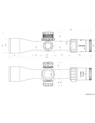Visor KAHLES K318i - 3.5-18x50 CCW SKMR3 w-Left