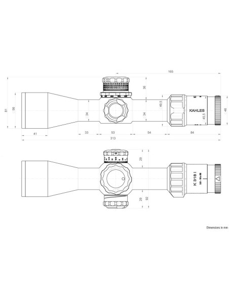 Visor KAHLES K318i - 3.5-18x50 CCW SKMR3 w-Left