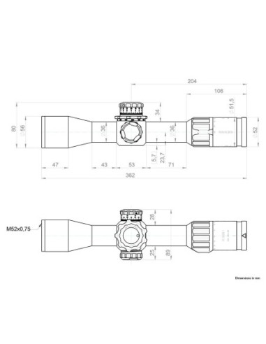 Visor KAHLES K328i DLR - 3.5-28x50 CCW SKMR4+ w-Left