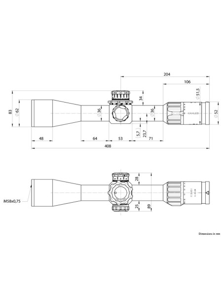 Visor KAHLES K540i DLR - 5-40x56 CCW SKMR4+ w-Left