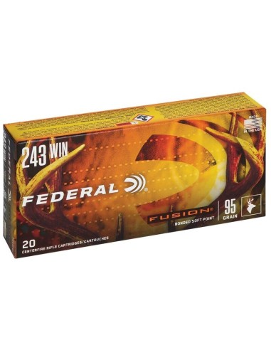 Munición metálica FEDERAL Fusion - 243 Win. - 95 grains