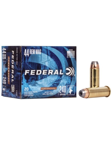 Munición metálica FEDERAL Power-Shok - 44 Rem. Mag. - 240 grains - JHP