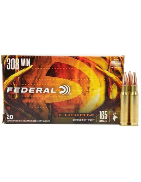 Munición metálica FEDERAL Fusion - 308 Win. - 165 grains