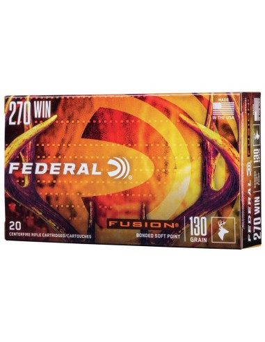 Munición metálica FEDERAL Fusion - 270 Win. - 130 grains