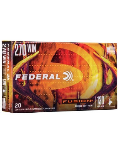 Munición metálica FEDERAL Fusion - 270 Win. - 130 grains