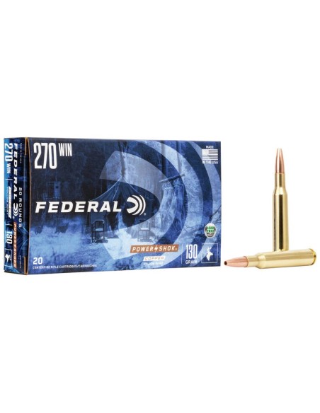 Munición metálica FEDERAL Power-Shok Copper - 270 Win. - 130 grains - HP