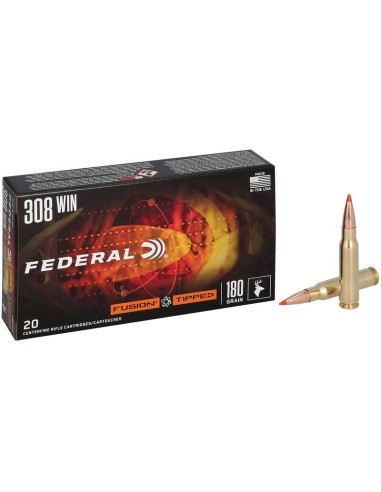 Munición metálica FEDERAL Fusion Tipped - 308 Win. - 180 grains