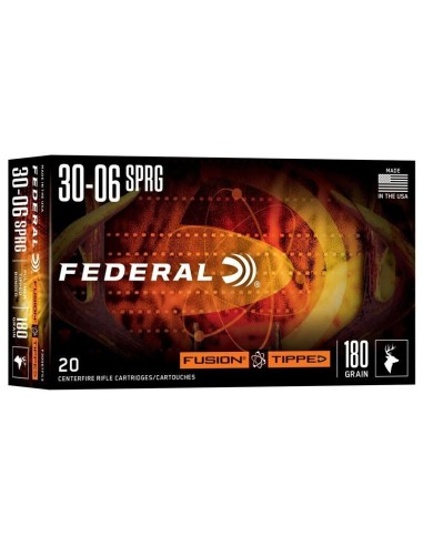 Munición metálica FEDERAL Fusion Tipped - 30-06 - 180 grains