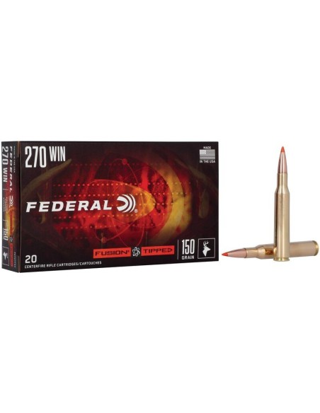 Munición metálica FEDERAL Fusion Tipped - 270 Win. - 150 grains