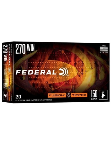 Munición metálica FEDERAL Fusion Tipped - 270 Win. - 150 grains