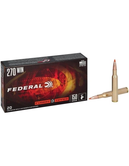Munición metálica FEDERAL Fusion Tipped - 270 Win. - 150 grains