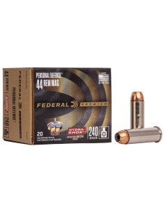 Munición FEDERAL Personal Defense Hydra-Shok - 44 Rem. Mag. - 240 grains - JHP